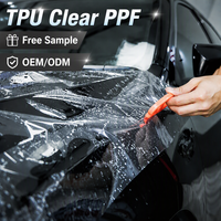 HOHOFILM Film de protection de peinture PPF auto-réparateur anti-rayures, réparation thermique, transparent, en TPU, 6,5 mil, brillant