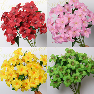 Fleurs de lys artificielles en soie rose, décoration de mariage, décoration de la maison, accessoires de photographie - Product Image 3