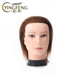 Équipements de Salon 100% cheveux humains hommes tête de Mannequin barbier formation coiffure tête de poupée - Product Image 3