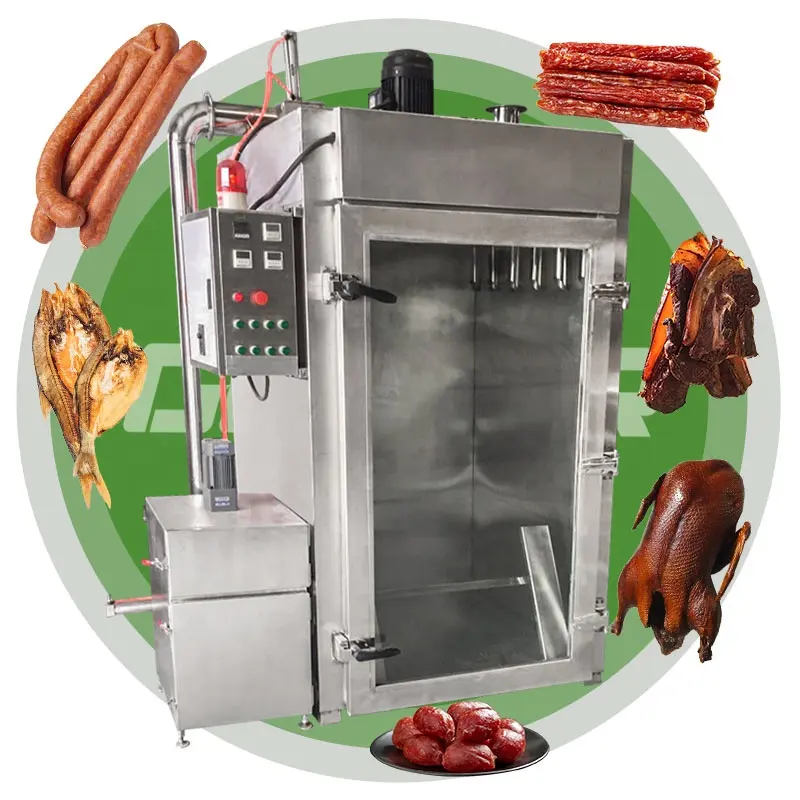 Fumoir électrostatique 30 KG saucisses de poisson maison gaz four traitement viande fumée Machine sèche