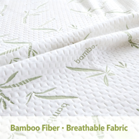 Protège-matelas en fibre de bambou certifié OEKO-TEX, drap-housse imperméable à poches profondes de 16 pouces, vente en gros pour la maison et l'hôtellerie