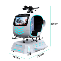 Réalité virtuelle commerciale Avion volant 9D VR Hélicoptère VR Avion VR Hélicoptère Simulateur de vol