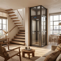 NanoLift : Solution d'ascenseur domestique pour appartements duplex urbains modernes en Afrique, nécessitant moins d'un mètre carré de surface.