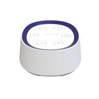 Machine à Sons Apaisants Rechargeable pour Bébé avec Veilleuse, Port USB-C, Batterie 800 mAh, Haut-parleur Portable