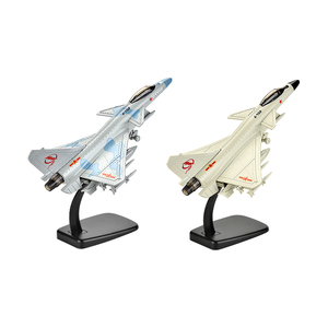 Mini <span class=keywords><strong>avion</strong></span> de chasse en métal moulé sous pression pour enfants, modèle de Collection avec lumières, jouets de combat, Collection J-10 - Product Image 2