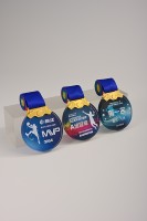 Médailles personnalisables Marathon Running Fitness Natation Métal cristal or, argent, cuivre sublimation plaque vierge gravée