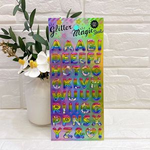 Autocollants 3D imperméables en gros pour enfants, motifs décoratifs colorés, autocollants d'art créatifs, designs holographiques, <span class=keywords><strong>alphabet</strong></span> anglais Princesse - Product Image 3