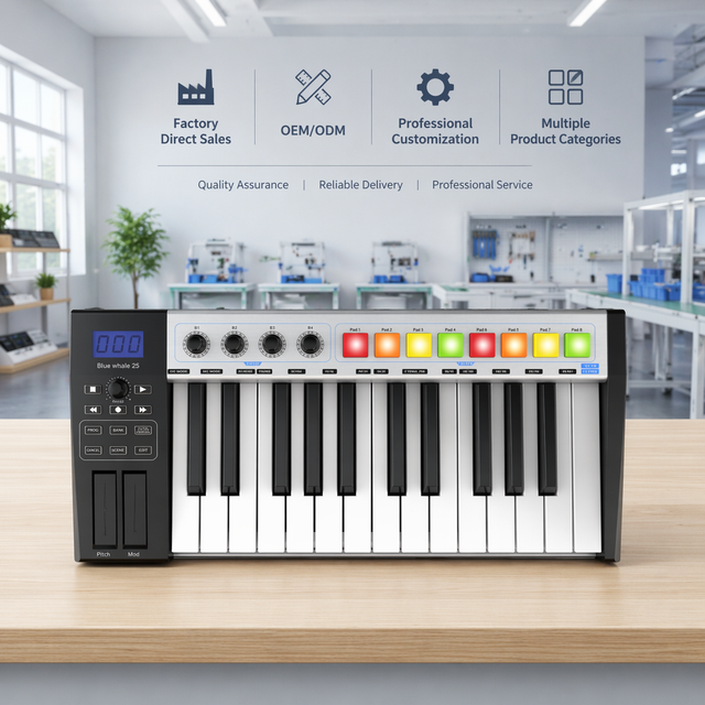 Blue Whale25(25key MIDI Keyboard)Synthesizer Plastic Music (MIDI Controller)