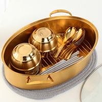 Casserole en forme d'œuf pour la cuisson du poisson, en acier inoxydable, pour la cuisine, avec couvercle en verre et assiette en céramique