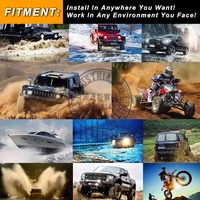 OVOVS Verde 12 voltios Luces de Neón Led Rock Light 9 Chips para Off Road Truck SUV ATV