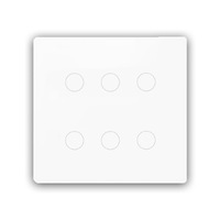 Interruptor Táctil Inteligente Tuya Wifi, Especificación Brasileña, Cable de Fase y Neutro, Control por Aplicación, Iluminación AC 100-240V PC Flame
