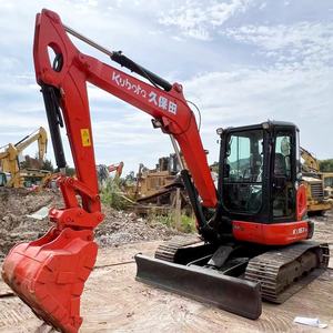 Mini pelleteuse d'occasion KX163 5 tonnes 6 tonnes Stock Shanghai Original Japon Moteur de pompe à moteur en bon état - Product Image 2