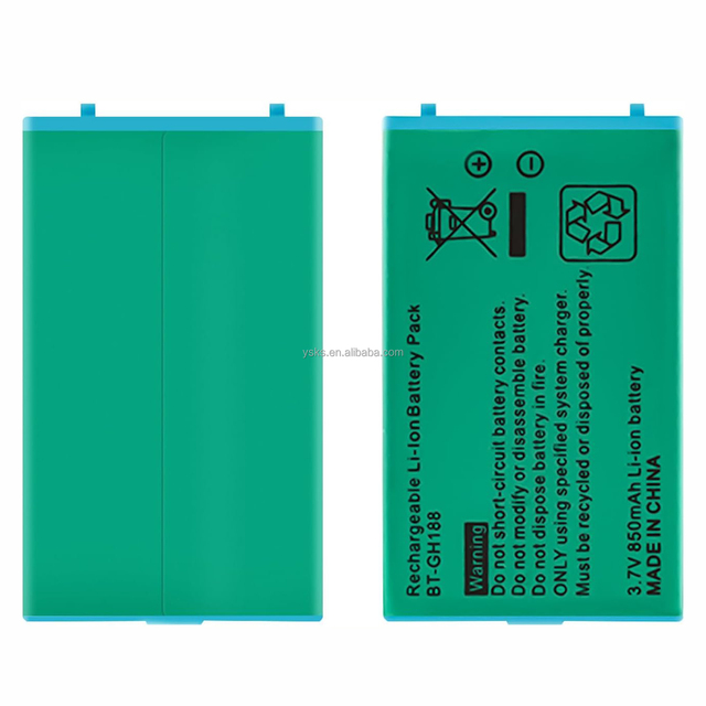 3.7V 850mAh for GBA SP Li-ion Power Pack Rechargeable Battery for Gameboy Advance SP Gaming Controller Charging Battery Pack