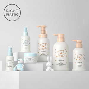 QEB 60 мл 100 мл 150 мл 200 мл пластиковая косметическая упаковка на заказ роскошная пустая бутылка для лосьона для тела с пластиковым насосом - Product Image 2