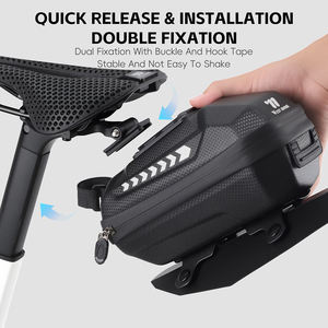 Sacoche de selle de vélo WEST BIKING, coque rigide EVA, étanche, pour VTT et vélo de route, avec fixation rapide pour garde-boue - Product Image 2