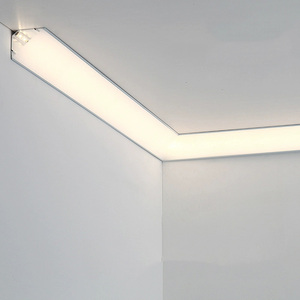 Profilé <span class=keywords><strong>LED</strong></span> en aluminium pour plafonds, bande lumineuse linéaire 3M à 45 degrés pour les coins - Product Image 3