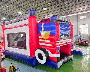 Tobogán Inflable Seco para Exteriores, Castillo Inflable, Pista <span class=keywords><strong>de</strong></span> Obstáculos Inflable con Tobogán - Product Image 2