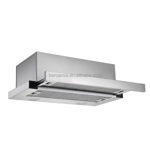 Îlot d'échappement de cuisine domestique blanc/noir élégant gamme de Type coulissant motorisé sous l'armoire hottes industrielles <span class=keywords><strong>hotte</strong></span> de fumée de cuisine - Product Image 1