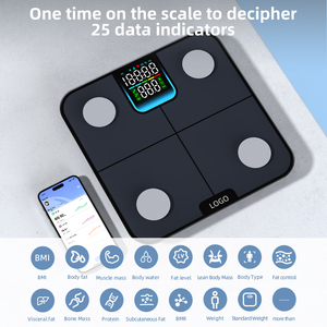 Cân thông minh kính cường lực 180KG bán chạy, độ chính xác cao, kết nối <span class=keywords><strong>Bluetooth</strong></span>, đo chỉ số sức khỏe, mỡ cơ thể, kèm theo chức năng theo dõi nhịp tim - Product Image 3