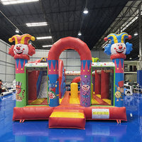 Château gonflable de rebond de videur de videur gonflable commercial combiné pour des locations de partie de maison sauteuse pleine d'entrain de cavalier d'enfants