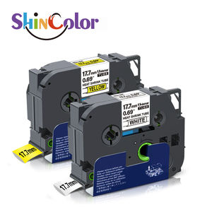 ShinColor 17.7mm HSe-641 HSe 641 Ruban d'étiquette de tube thermorétractable HSe641 Noir sur jaune Compatible pour l'étiquette de PT-D400 <span class=keywords><strong>Brother</strong></span> <span class=keywords><strong>P</strong></span>-<span class=keywords><strong>touch</strong></span> - Product Image 1