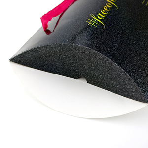 Custom Reliable and <strong>Cheap</strong> Paper <strong>Pillow</strong> Boxes with Ribbon for Hair Extensions - Product Image 5