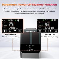Séchoir à filament Creality Space PI Plus double bobine pour imprimante 3D, température réglable 45-70°C, boîte à air chaud 360° B0D21N35R2