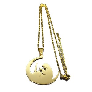 Orecchini <span class=keywords><strong>Luna</strong></span> Yoga da Donna, Gioielli in Acciaio Inossidabile, Collana con Ciondolo <span class=keywords><strong>Luna</strong></span> per Meditazione, Vendita all'Ingrosso - Product Image 6