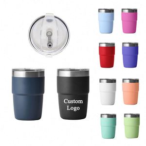 Custom Logo 8oz Espresso Stainless Steel Tumbler Vacuum Insulated Travel <b>Coffee</b> Cup Party Shot Glass Stackable 8oz Cup - Product Image 1