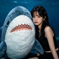 Peluche personnalisée lumineuse MainCute : Requin, Aubergine, Toast, Grenouille, Capybara, Lune