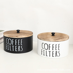 Round Storage <strong>Box</strong> <strong>Wooden</strong> <strong>Laundry</strong> Room <strong>Laundry</strong> Bead Storage <strong>Box</strong> with Lid Desktop Coffee Filter Storage <strong>Wooden</strong> <strong>Box</strong> - Product Image 1