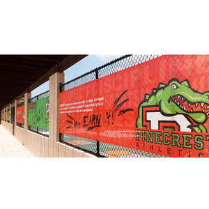 لافتة إعلانية خارجية مطبوعة رقميًا من الفينيل PVC على شبكة سياج هيراس للافتات الخارجية - Product Image 6