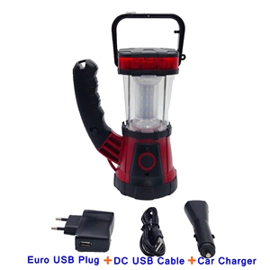 Siêu điện <span class=keywords><strong>19</strong></span> <span class=keywords><strong>Led</strong></span> Sạc đèn pin ABS IP54 180-250lm cắm trại đèn lồng AC/DC/USB sạc xe khẩn cấp ánh sáng - Product Image 2