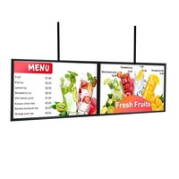 Máquina de publicidad táctil LCD todo en uno montada en la pared cartelera pantalla de visualización de póster electrónico tienda de té de la leche CENTRO COMERCIAL