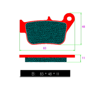 Venta directa de fábrica de pastillas de freno delanteras y traseras para motocicleta, pastillas de fricción para motocicleta <span class=keywords><strong>SYM</strong></span> Maxsym400i Maxsym600i TL508 <span class=keywords><strong>TL500</strong></span> - Product Image 5