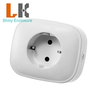 Boîtier en plastique ABS 80*66.5*70mm pour prise intelligente WiFi européenne 16A avec accessoires, coque de prise standard allemande pour maison intelligente