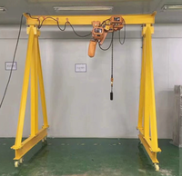 Grue à portique mobile sans rail HUAGONG de bonne qualité, mini-grue à portique portable, grue mobile flexible de 1 tonne, 2 tonnes, 3 tonnes