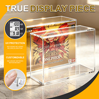 Boîte de présentation en acrylique pour One Piece Booster Box, 5 mm, transparente, anti-UV, anti-poussière, pour collection de cartes à collectionner TCG