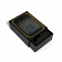 Boîte à tiroir personnalisée avec fenêtre, impression offset, ruban pour l'emballage d'accessoires électroniques intelligents et de téléphones mobiles