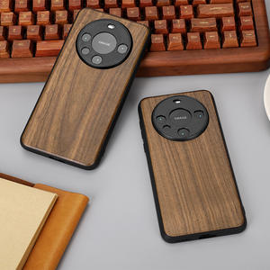 Housse de téléphone en bois d'origine pour <span class=keywords><strong>Huawei</strong></span> <span class=keywords><strong>Mate</strong></span> 70 <span class=keywords><strong>Pro</strong></span> Walnut TPU Case Couverture complète antichoc Design de luxe Compatible <span class=keywords><strong>Mate</strong></span> 60 <span class=keywords><strong>Pro</strong></span> + - Product Image 2