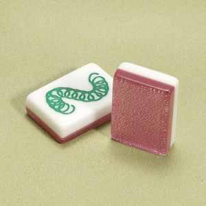 American Mahjong Acrylic Pink Crystal Set 32mm 160 Pieces Portable Gift Set for Chess Card <b>Entertainment</b> - Product Image 4