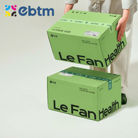 Boîtes d'emballage d'expédition en carton ondulé kraft résistant, biodégradable, réutilisable, avec logo imprimé