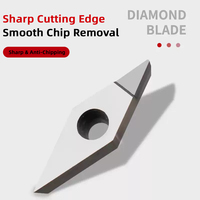 Plaquettes de tournage diamantées PCD SITELUN CCGT060202 VCGT160402, finition miroir, outils de tournage pour aluminium, pointes de coupe PCD