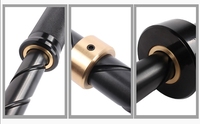 Offre Spéciale 2.2m Barre d'haltères réglable Power Lifting Sliding Squeeze Barbell Power Bar 1500lb pour Gym Fitness