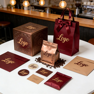 Sacchetto Personalizzato con Chiusura a Zip e Valvola, Fondo Piatto, per Imballaggio Alimentare, Personalizzazione Completa per Chicchi di Caffè - Product Image 5