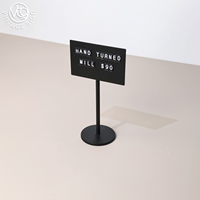 Panneau de prix de table rectangulaire mat blanc ou noir, support de présentation pour boulangerie, croissants et gâteaux