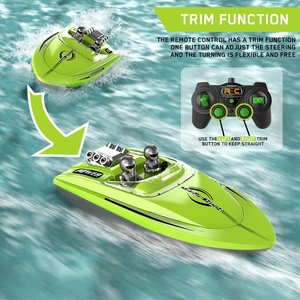Flytec V222 2.4G Barco RC de Carreras de Alta Velocidad sin Escobillas 20km/h, Impermeable, Recargable, con Control Remoto, Juguete de Barco Surfista con Parachoques - Product Image 4