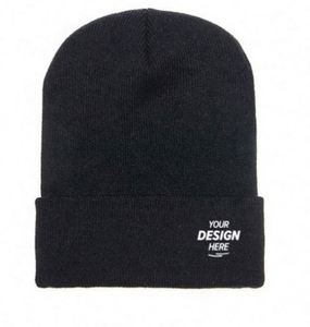 Gorro de Invierno Acrílico Personalizado con Logotipo Bordado en 3D, Diseño de Personajes de Dibujos Animados de Frutas, Duradero y Elegante con Características Comunes de Tejido - Product Image 1