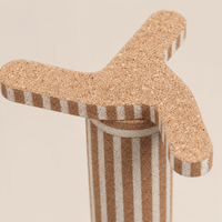 Rascador Redondo de Corcho para Gatos con Parte Superior de Molinillo, 400 x 340 x 645 mm, Rascador de Corcho Natural para Gatos de Interior