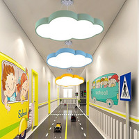 HFBH Moderne Simple Creative Cartoon Enfants Lustre Maternelle Multicolore Nuage Led Plafond Pendentif Lumières